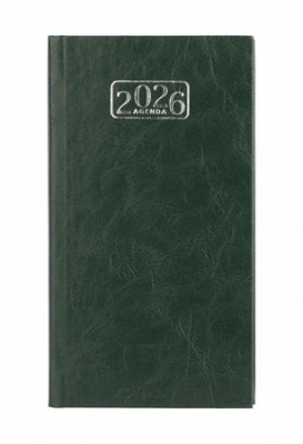 Zsebnaptár, álló elrendezésű, VICTORIA OFFICE "Chrono", zöld (2026 évi)