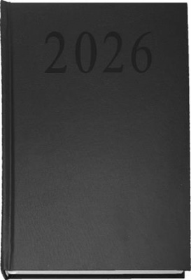 Naptár, tervező, A5, napi, 2026, fekete