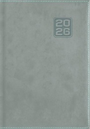 Naptár, tervező, B6, heti, DAYLINER "Square", szürkéskék