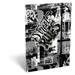 Gumis mappa, karton, A4, LIZZYSULI, "Street Rules"